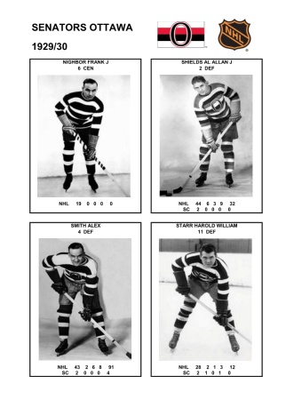 NHL otts 1929-30 foto hracu4